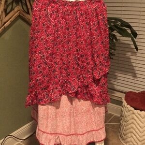 🆓🆓🆓Free With Purchase 🆓🆓🆓.     Asymmetrical Skirt w/ Ruffle Hem